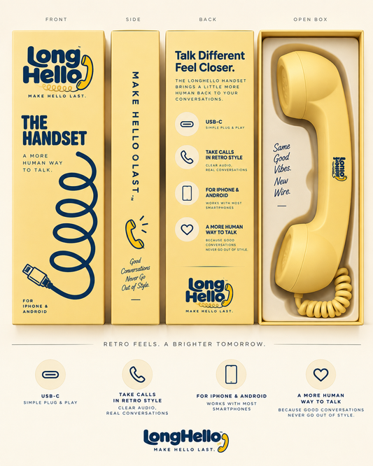 Long Hello  ™ - Retro Phone Handset